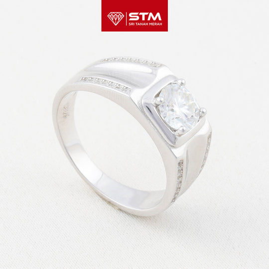 Exclusive Cincin Perak 1.0 Carat Moissanite Diamond