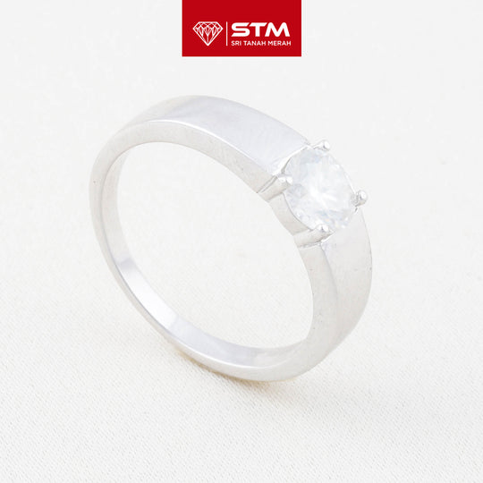 Exclusive Cincin Perak 1.0 Carat Moissanite Diamond