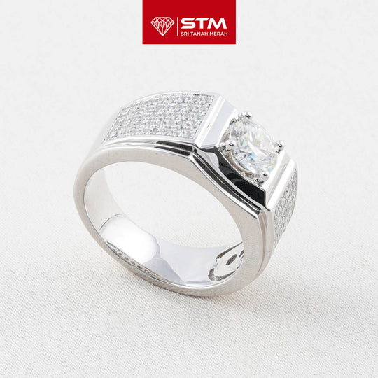Exclusive Cincin Perak 1.0 Carat Moissanite Diamond