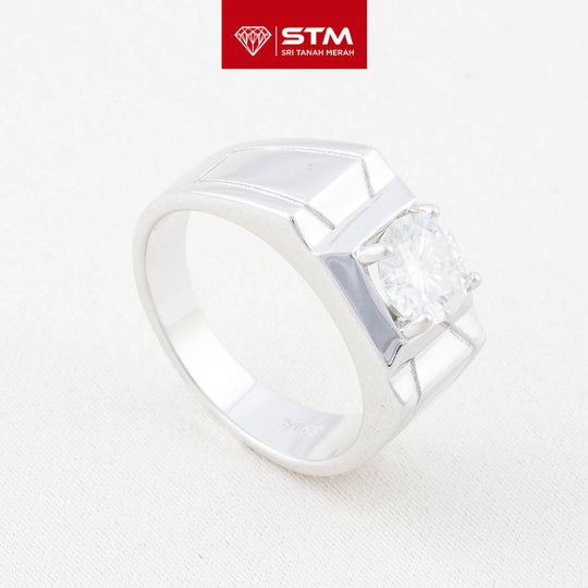 Exclusive Cincin Perak 1.0 Carat Moissanite Diamond