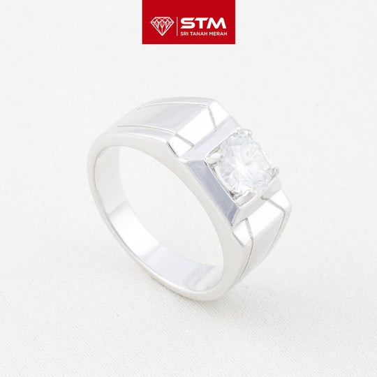 Exclusive Cincin Perak 1.0 Carat Moissanite Diamond
