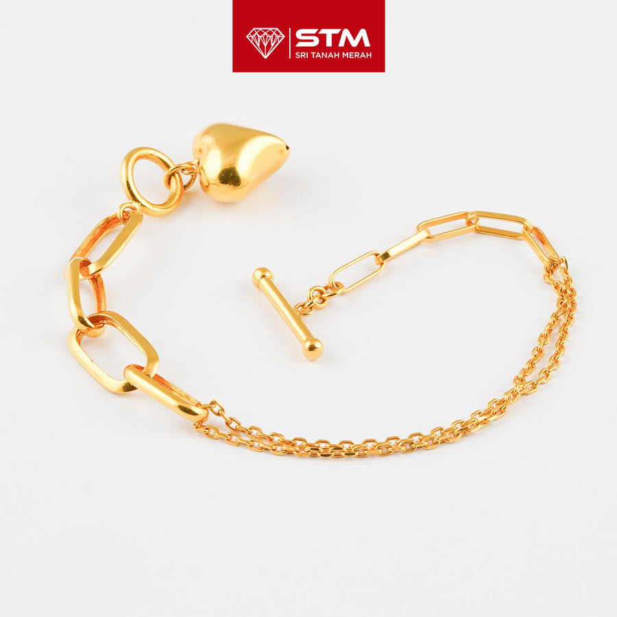 STM Preloved Rantai Tangan Fesyen 916 (22k Gold)