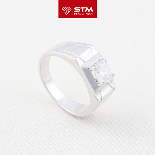 Exclusive Cincin Perak 1.0 Carat Moissanite Diamond