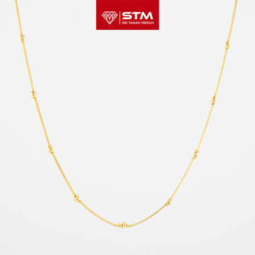 STM Exclusive Necklace/Rantai Leher Bola 916 (22K Gold)