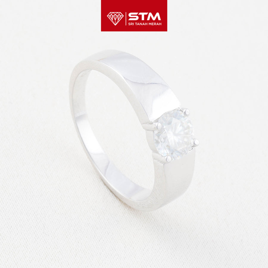Exclusive Cincin Perak 1.0 Carat Moissanite Diamond