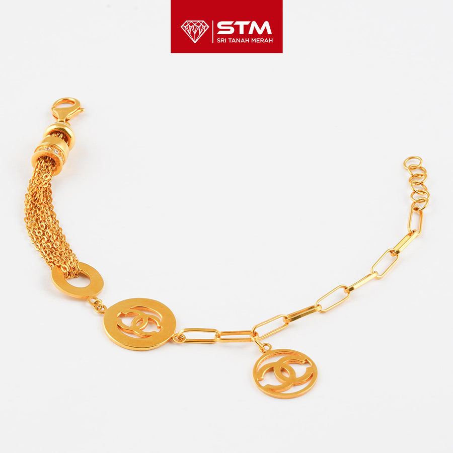 STM Preloved Rantai Tangan Fesyen 916 (22k Gold)