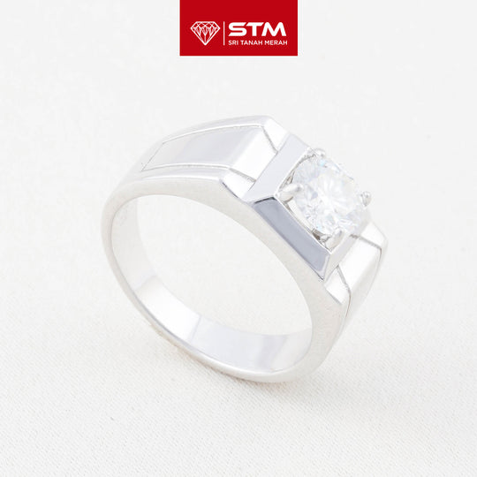 Exclusive Cincin Perak 1.0 Carat Moissanite Diamond