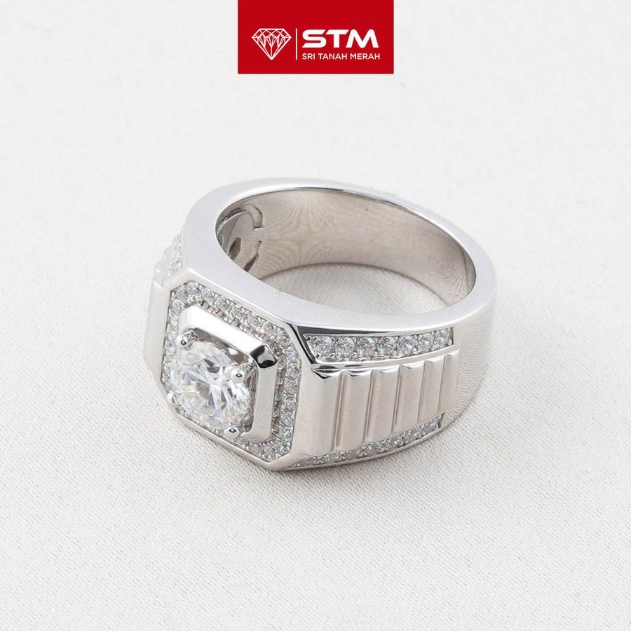 Exclusive Cincin Perak Carat Moissanite Diamond – Kedai Emas