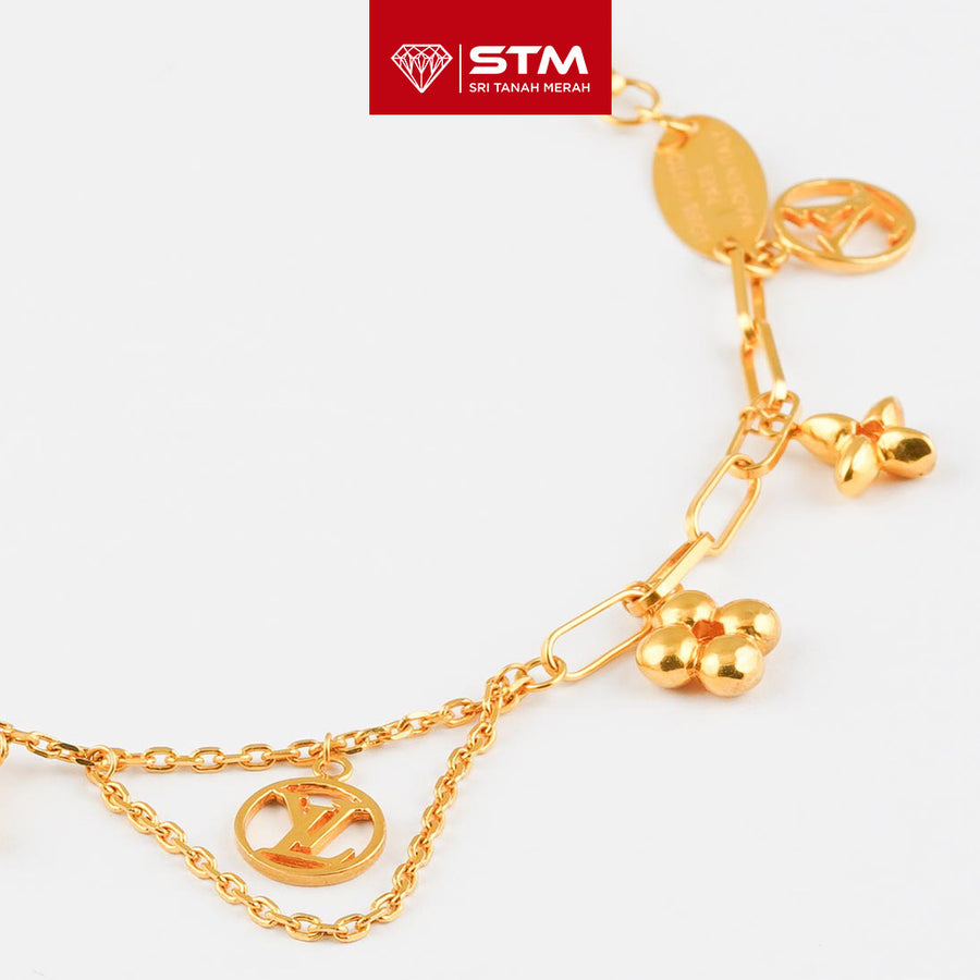 STM Preloved Rantai Tangan Fesyen 916 (22k Gold)