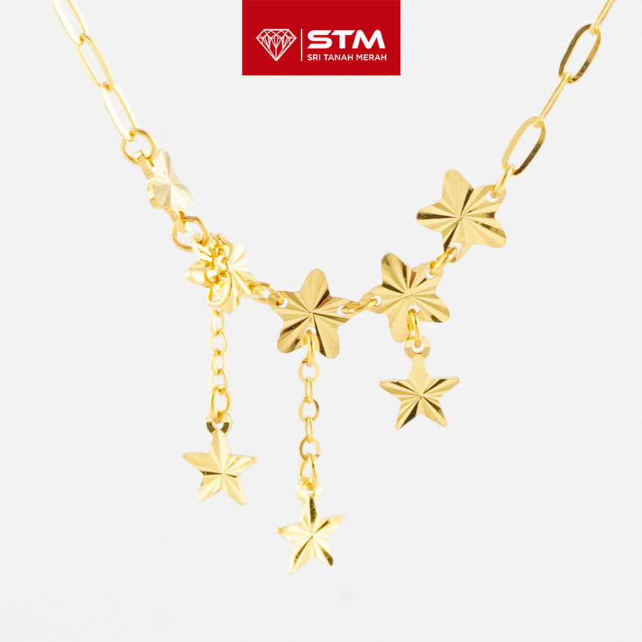STM Exclusive Bajet Necklace/Rantai Leher Fesyen 916 (22K Gold)