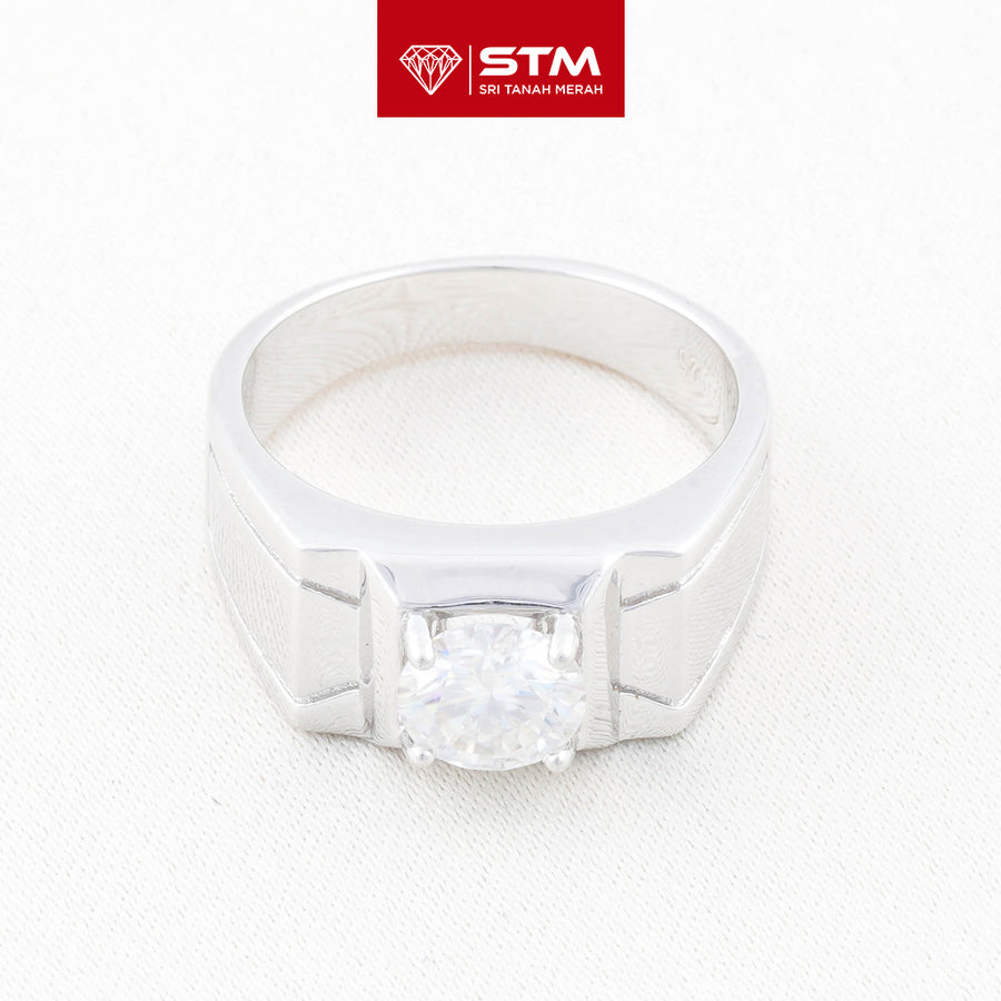 Exclusive Cincin Perak 1.0 Carat Moissanite Diamond