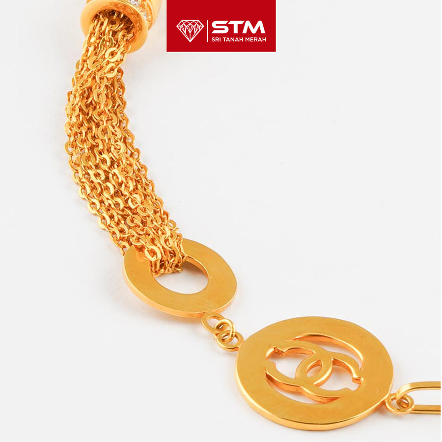 STM Preloved Rantai Tangan Fesyen 916 (22k Gold)