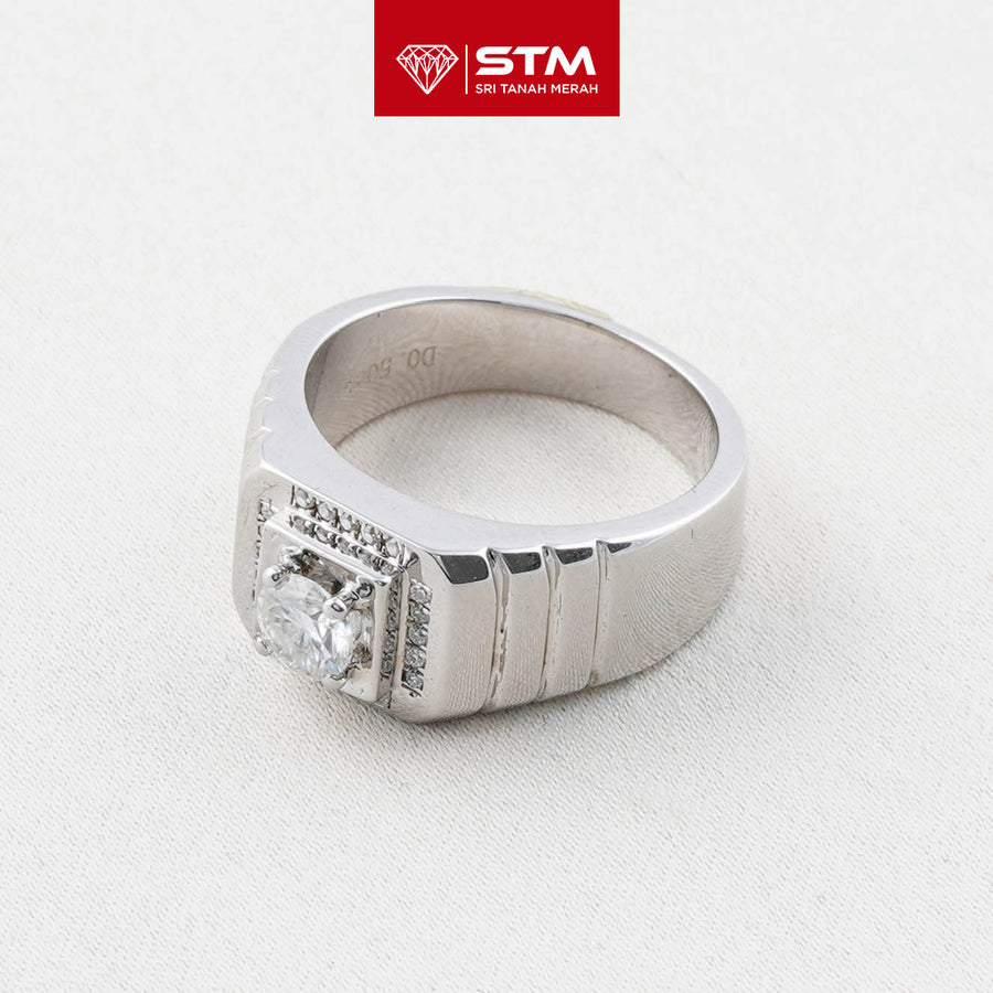 Exclusive Cincin Perak 0.5 Carat Moissanite Diamond