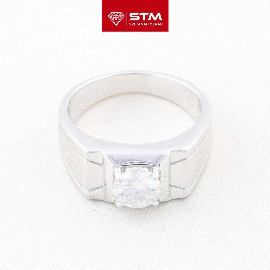 Exclusive Cincin Perak 1.0 Carat Moissanite Diamond