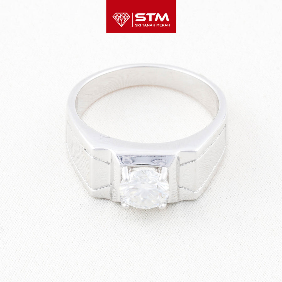 Exclusive Cincin Perak 1.0 Carat Moissanite Diamond