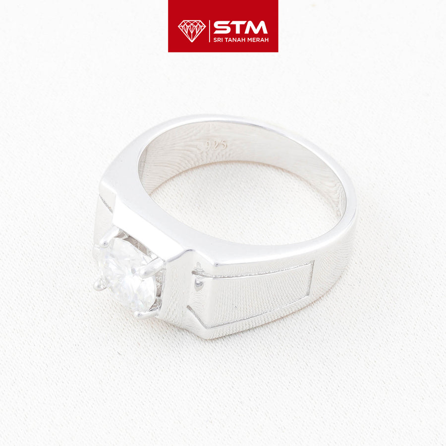 Exclusive Cincin Perak 1.0 Carat Moissanite Diamond