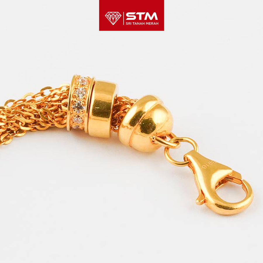 STM Preloved Rantai Tangan Fesyen 916 (22k Gold)