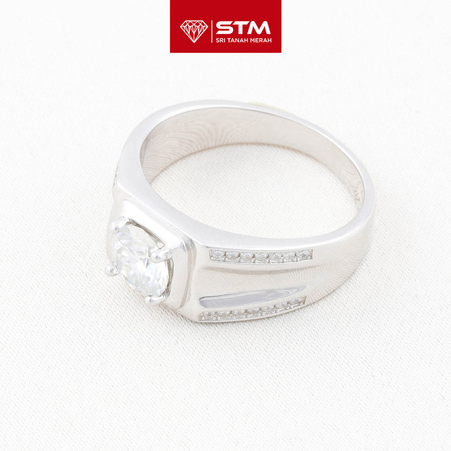 Exclusive Cincin Perak 1.0 Carat Moissanite Diamond