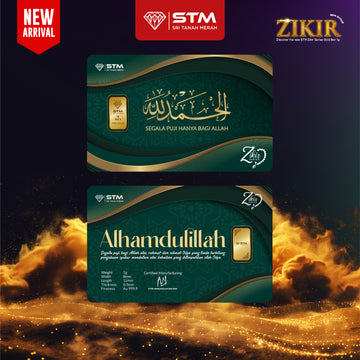 ZIKIR Edition: Alhamdulillah Gold Bar Card 1g