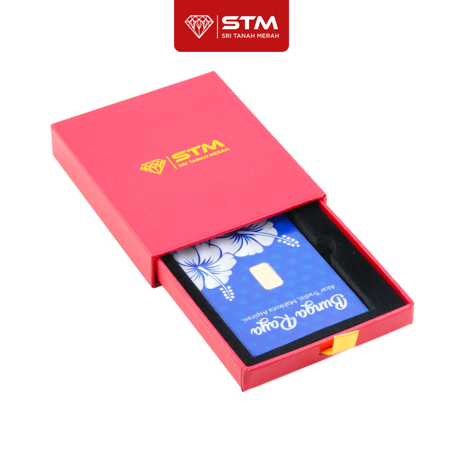 BUNGA RAYA Edition: Gold Bar Card 1g