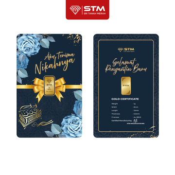 NIKAH Edition: Gold Bar Card 1g
