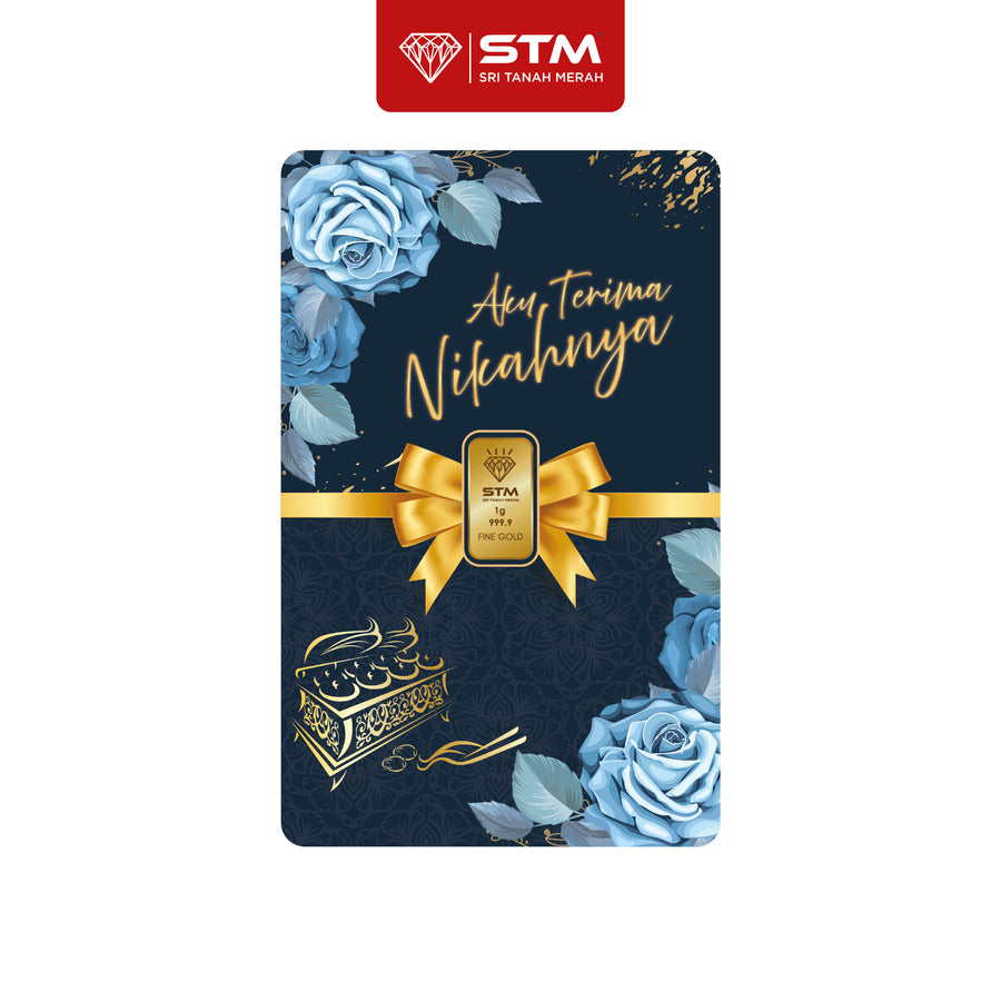 NIKAH Edition: Gold Bar Card 1g