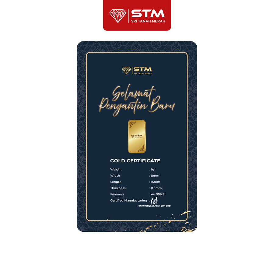 NIKAH Edition: Gold Bar Card 1g