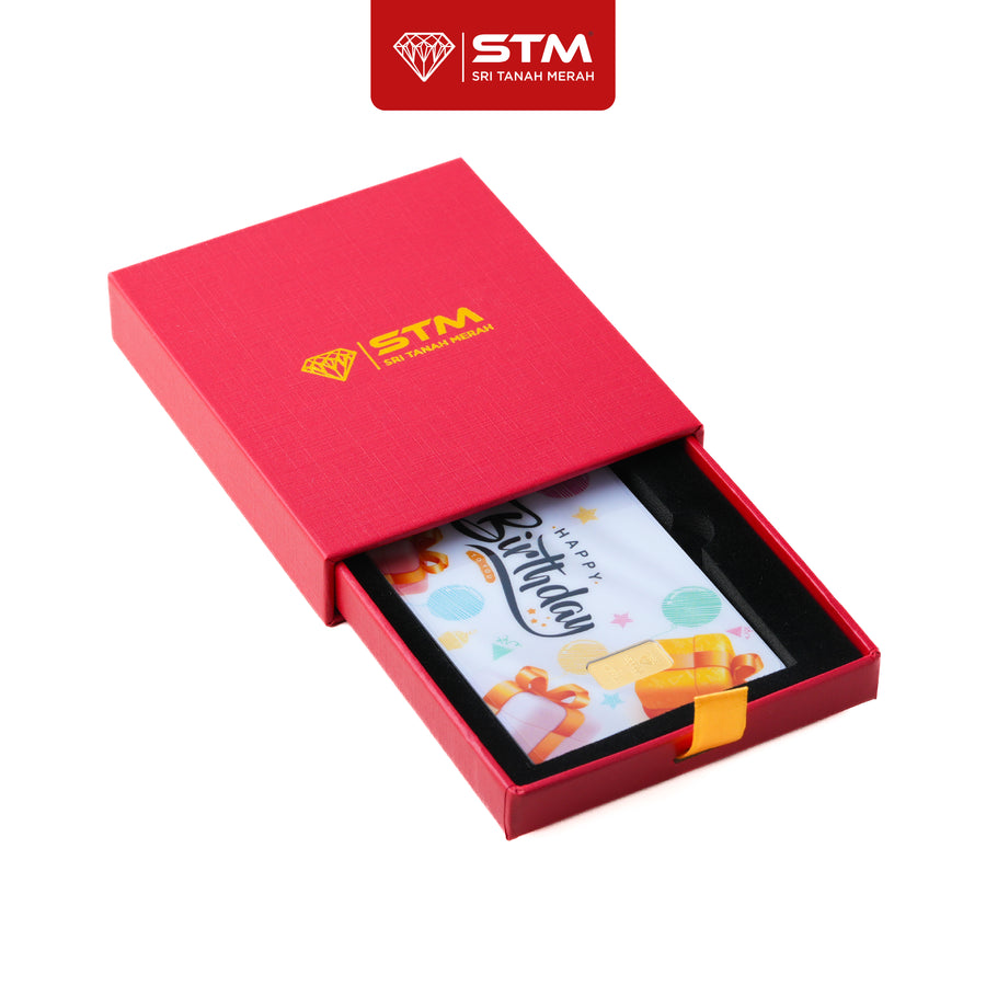 HAPPY BIRTHDAY Edition: Gold Bar Card 1g