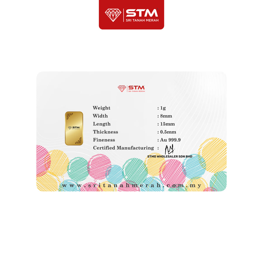 HAPPY BIRTHDAY Edition: Gold Bar Card 1g