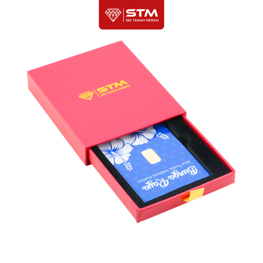 BUNGA RAYA Edition: Gold Bar Card 0.5g