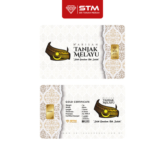 TANJAK Edition: Gold Bar Card 1g
