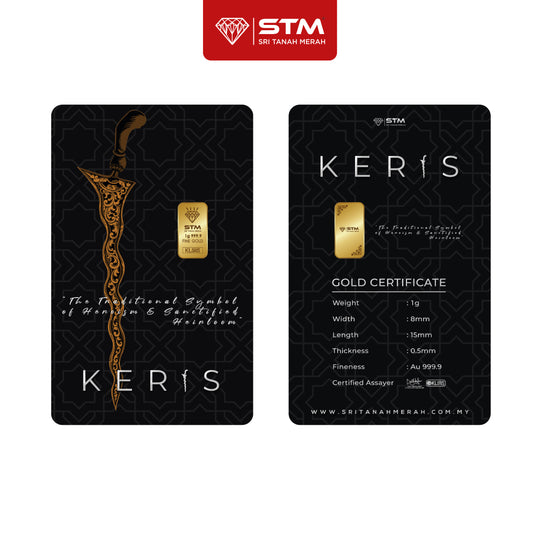 KERIS Edition: Gold Bar Card 1g