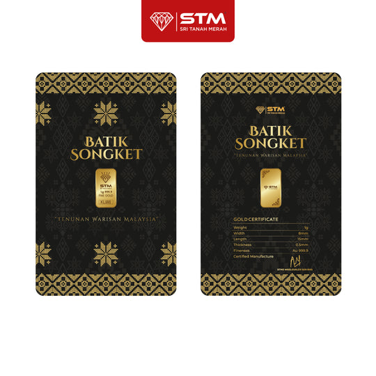 BATIK SONGKET Edition: Gold Bar Card 1g