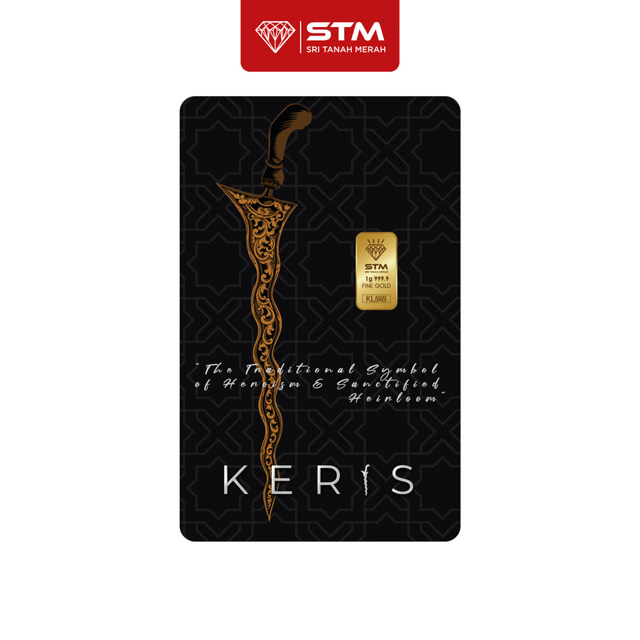 KERIS Edition: Gold Bar Card 1g