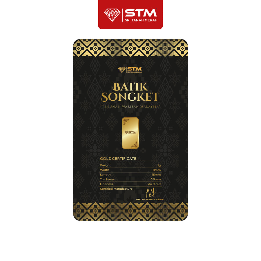 BATIK SONGKET Edition: Gold Bar Card 1g