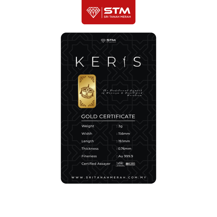 KERIS Edition: Gold Bar Card 3g