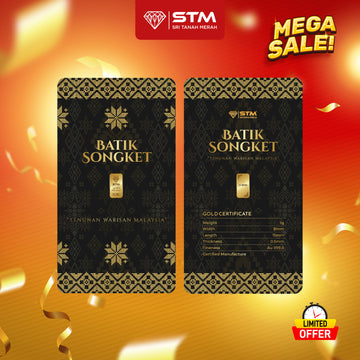 BATIK SONGKET Edition: Gold Bar Card 1g
