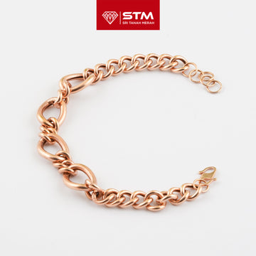 STM Preloved Rantai Tangan Rose Gold 916 (22k Gold)
