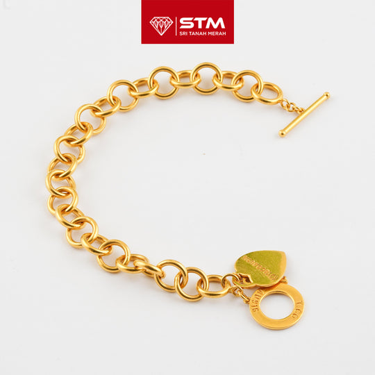 STM Preloved Rantai Tangan Fesyen 916 (22k Gold)