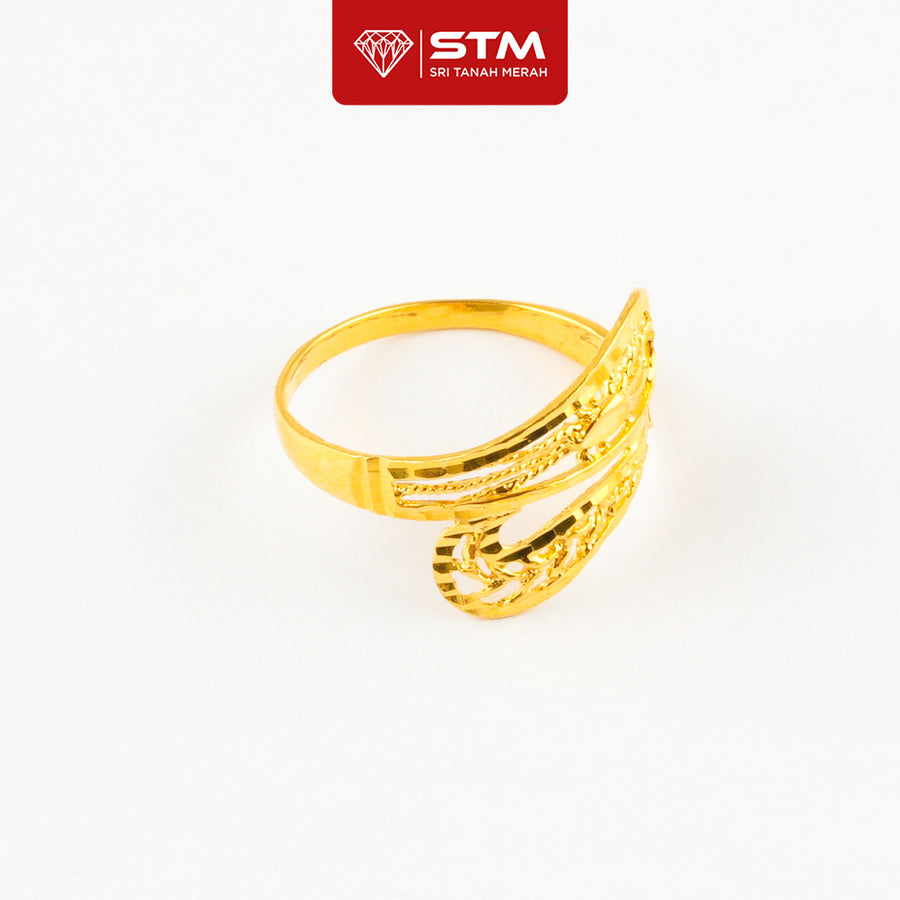 STM Preloved Cincin Fesyen 916 (22k Gold) 99.9% LIKE NEW