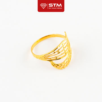 STM Preloved Cincin Fesyen 916 (22k Gold) 99.9% LIKE NEW