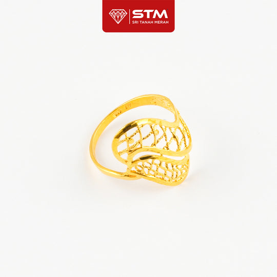 STM Preloved Cincin Fesyen 916 (22k Gold) 99.9% LIKE NEW