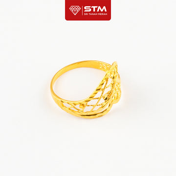 STM Preloved Cincin Fesyen 916 (22k Gold) 99.9% LIKE NEW