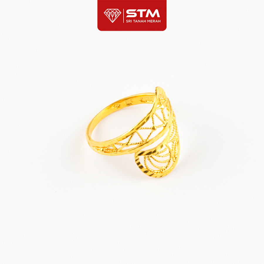 STM Preloved Cincin Fesyen 916 (22k Gold) 99.9% LIKE NEW