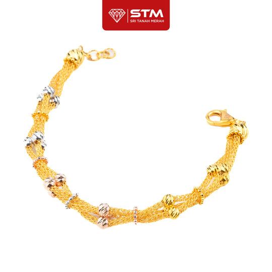 STM Exclusive Rantai Tangan Itali Boba | 916/22k