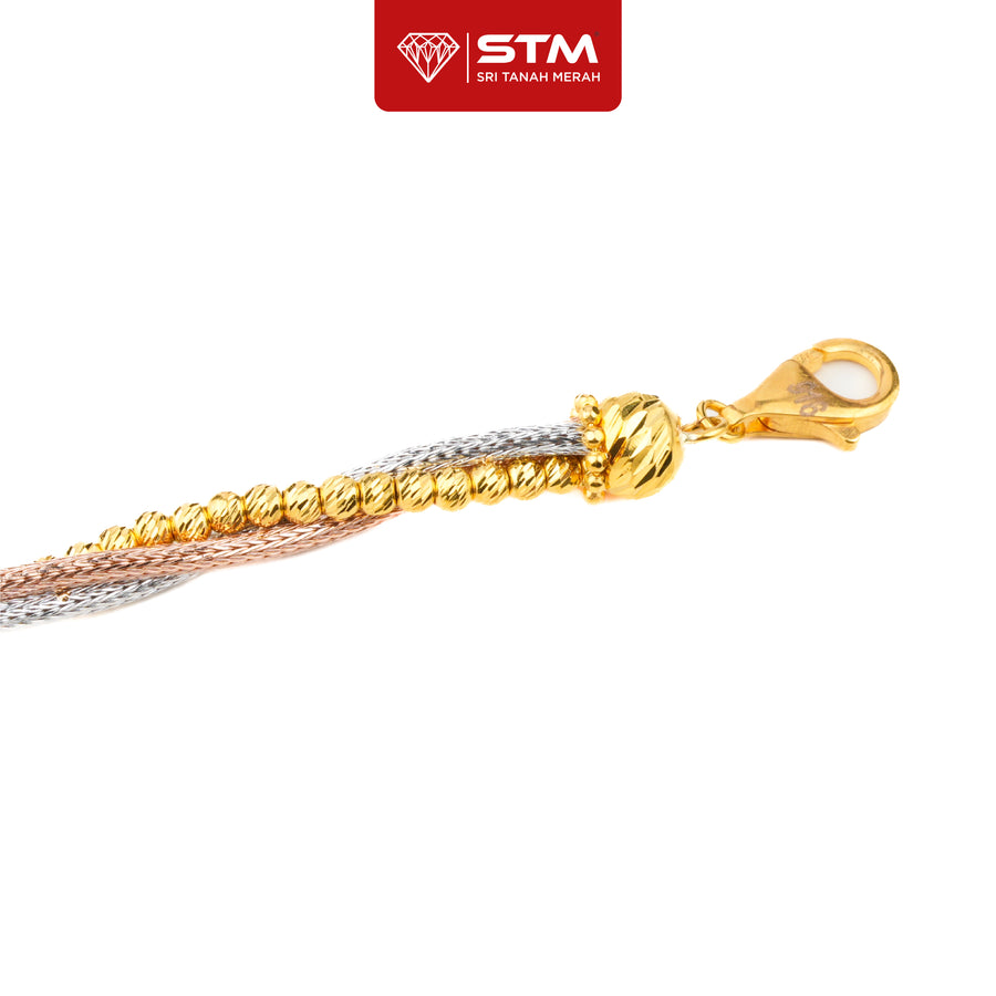 STM Exclusive Rantai Tangan Spiral Bola Pahat | 916/22k