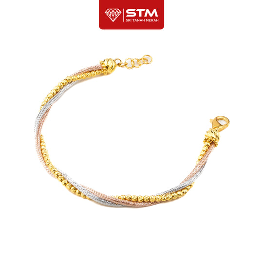 STM Exclusive Rantai Tangan Spiral Bola Pahat | 916/22k
