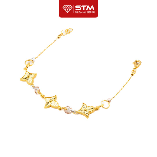 STM Exclusive Rantai Tangan Flower Pendant | 916/22k