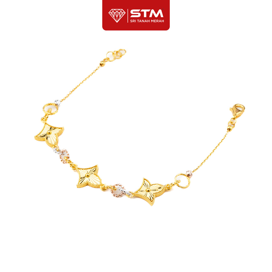 STM Exclusive Rantai Tangan Flower Pendant | 916/22k