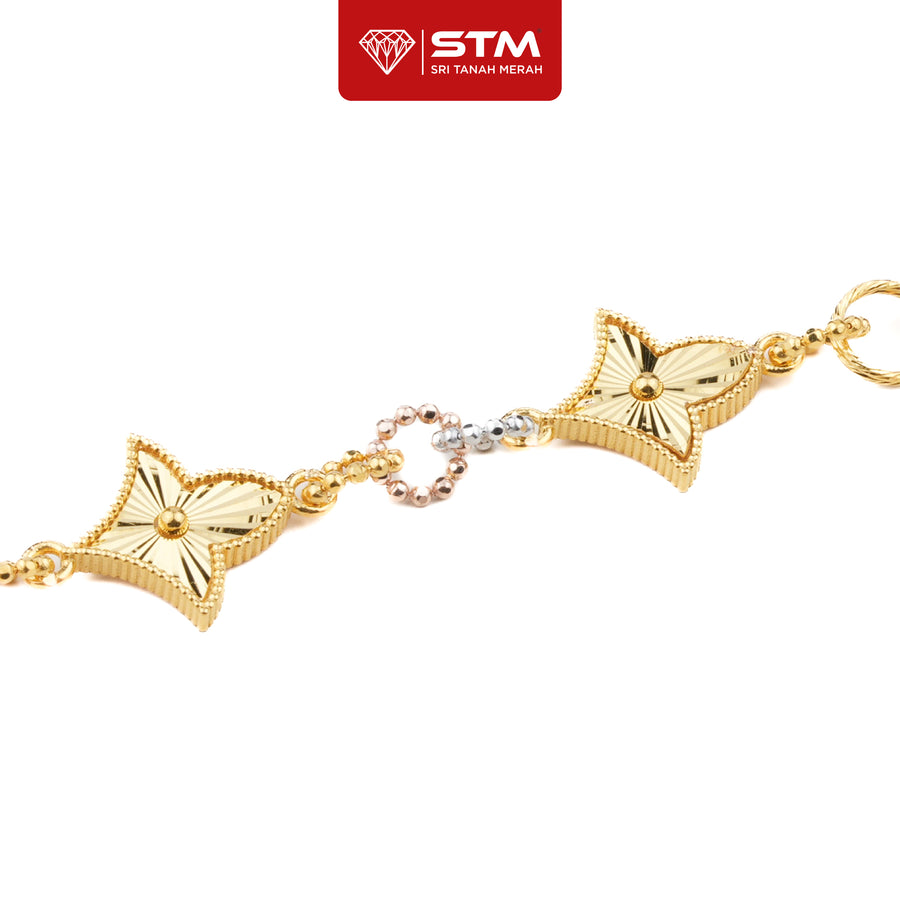 STM Exclusive Rantai Tangan Flower Pendant | 916/22k